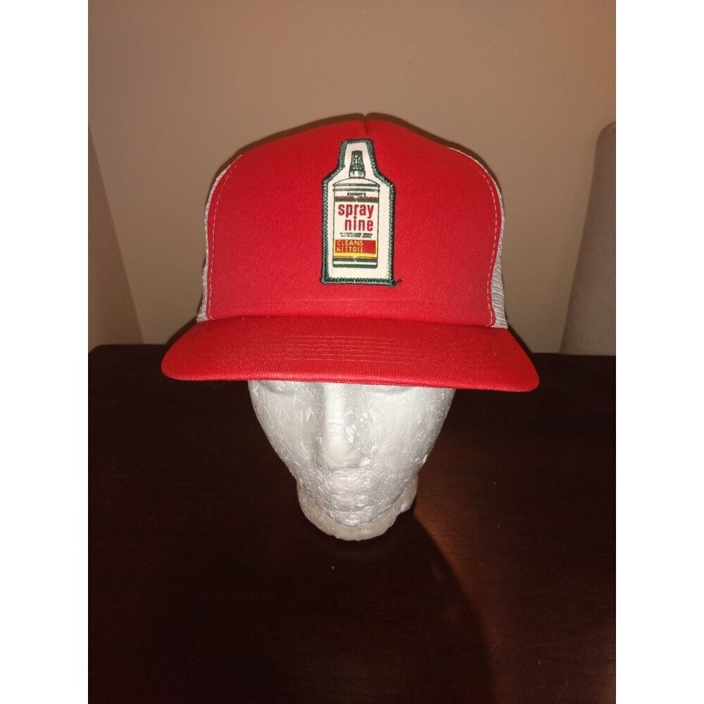 Vintage 90s Spray Nine Snapback Hat Mesh trucker Retro